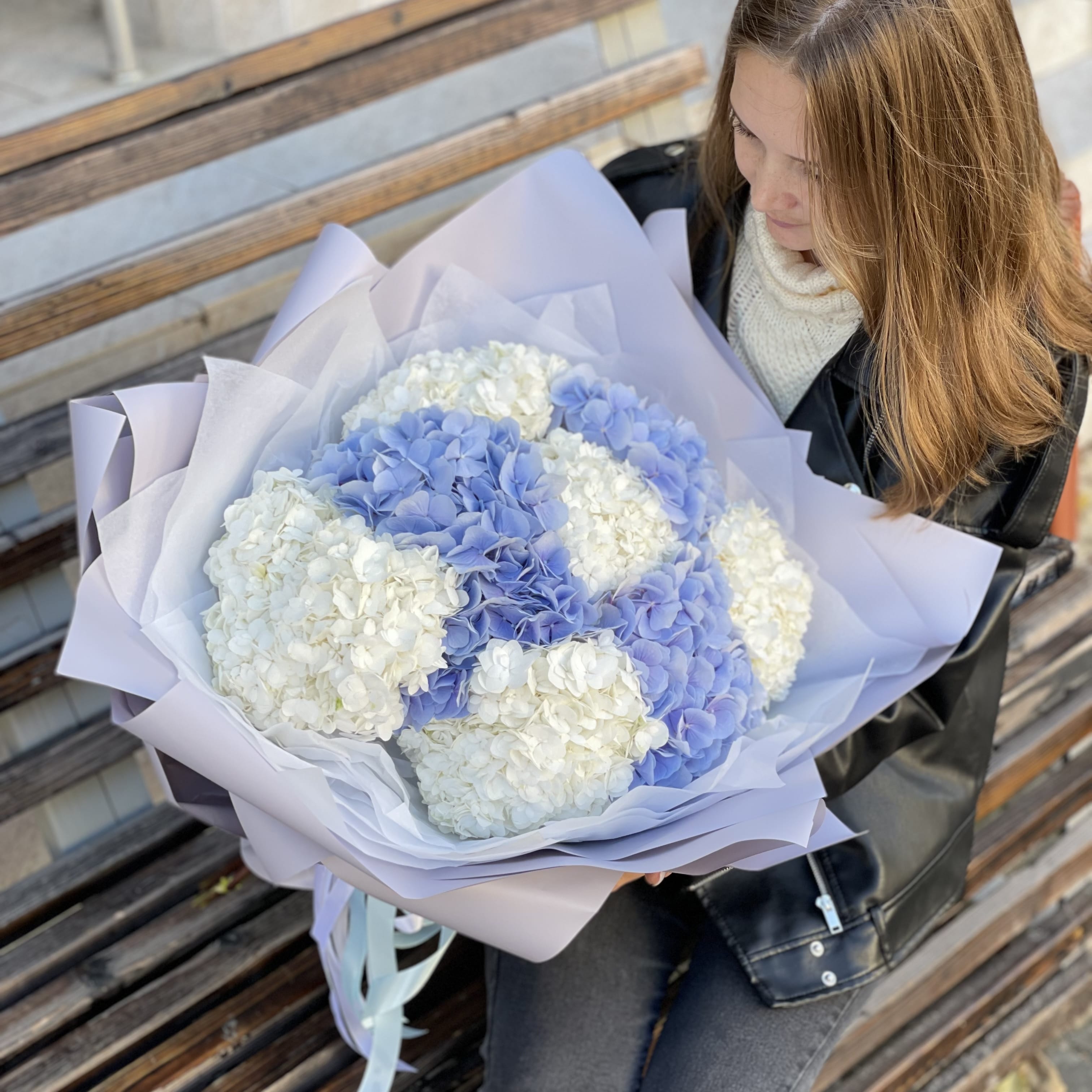 Букет гортензий "Гармоничный аккорд"