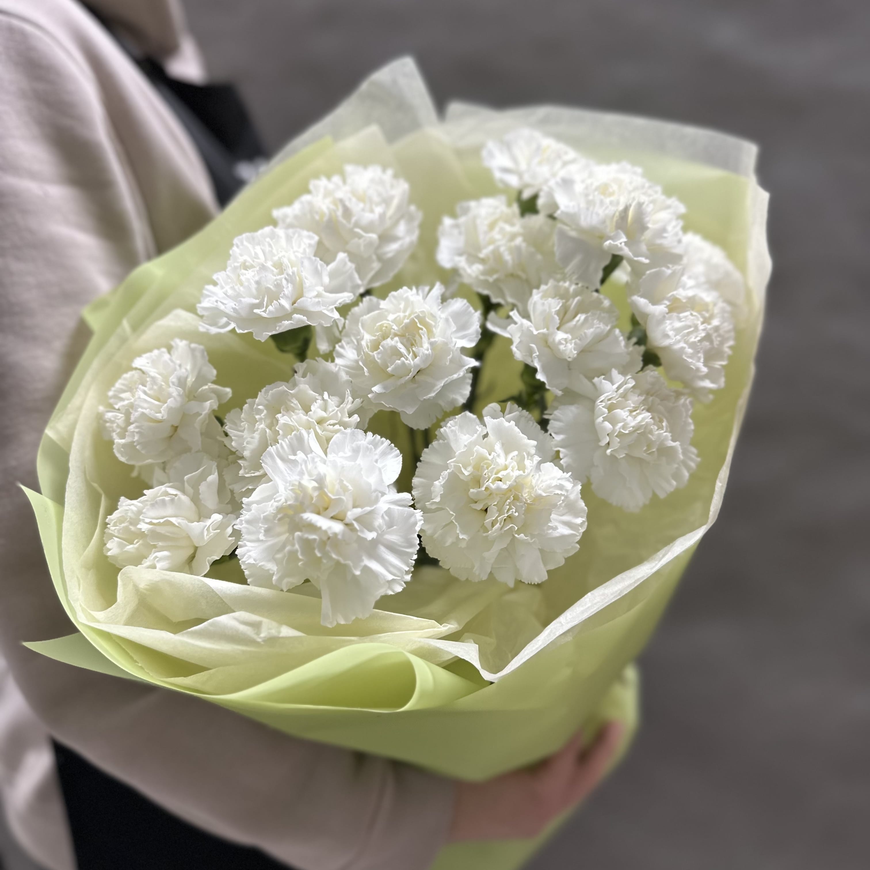 Букет гвоздик "Кокетка" 15 шт.