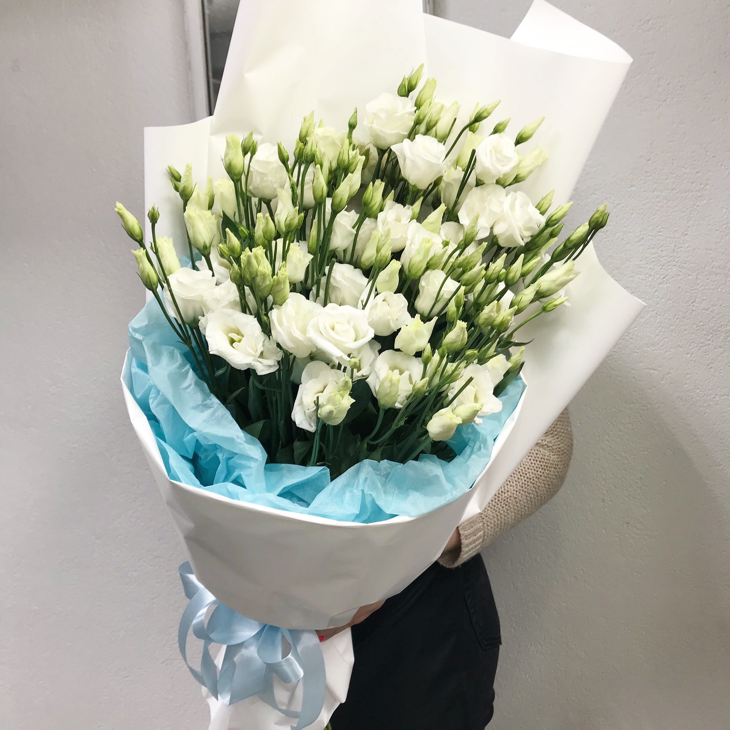 Букет из эустомы "Трепетная любовь" 9 шт.