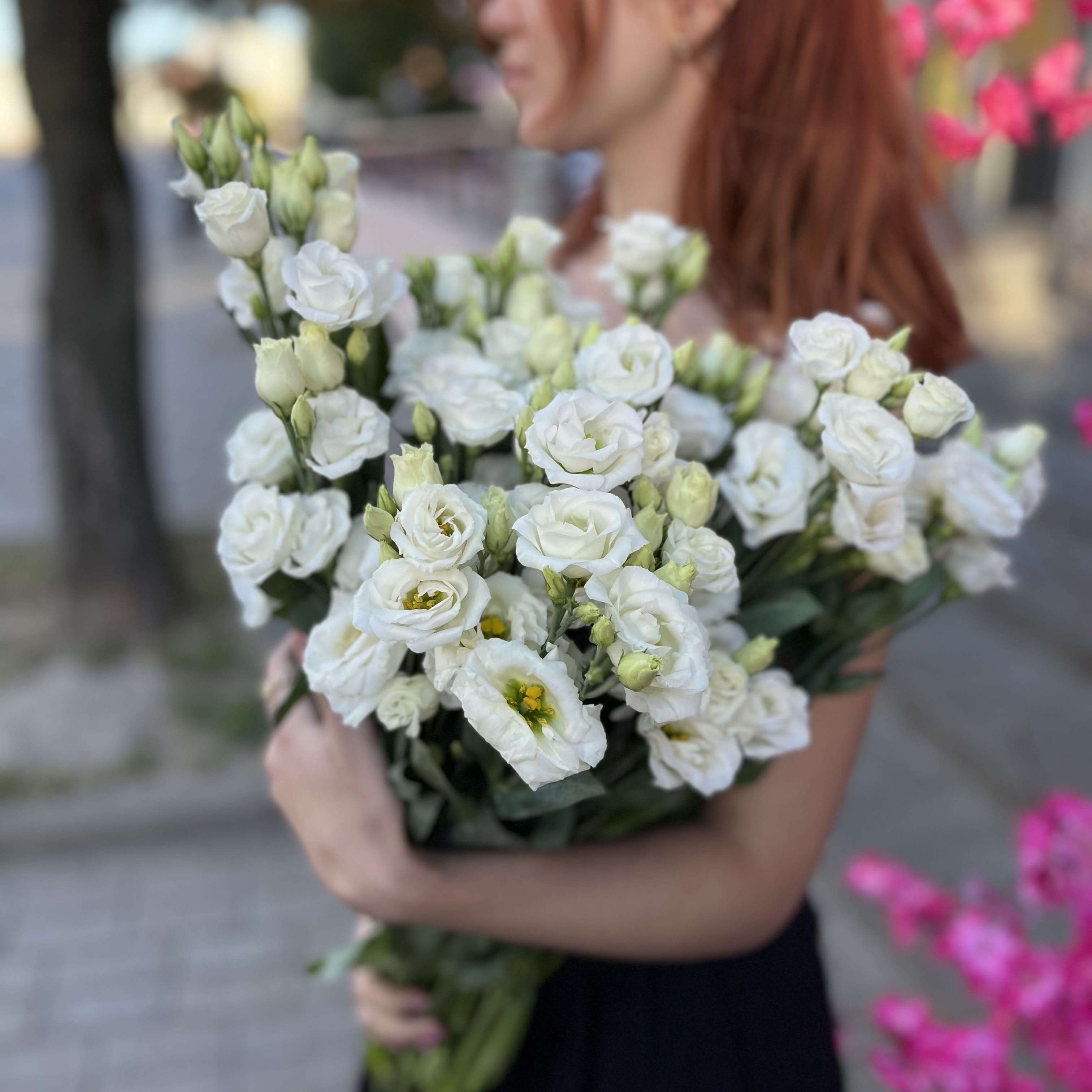 Букет из эустомы "Летний вечер" 15 шт.