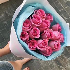 Букет роз "Любовное Послание" 15 роз