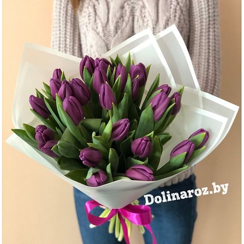 Букет тюльпанов "Фиолетка"