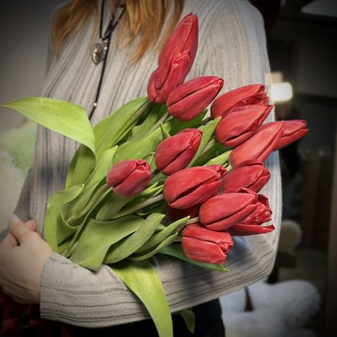Букет тюльпанов "Очарование" 15 шт.