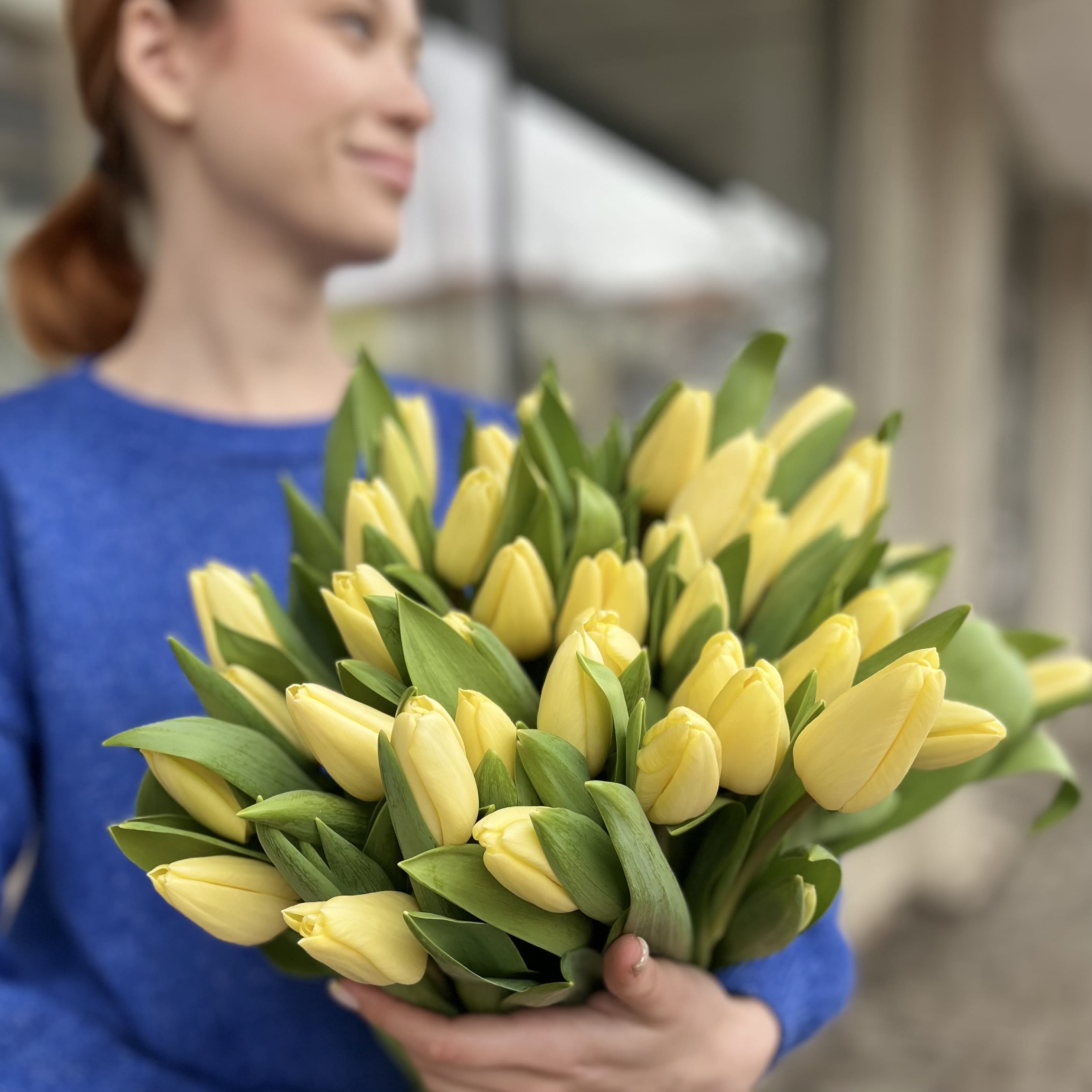 Букет тюльпанов "Солнышко" 41 шт.