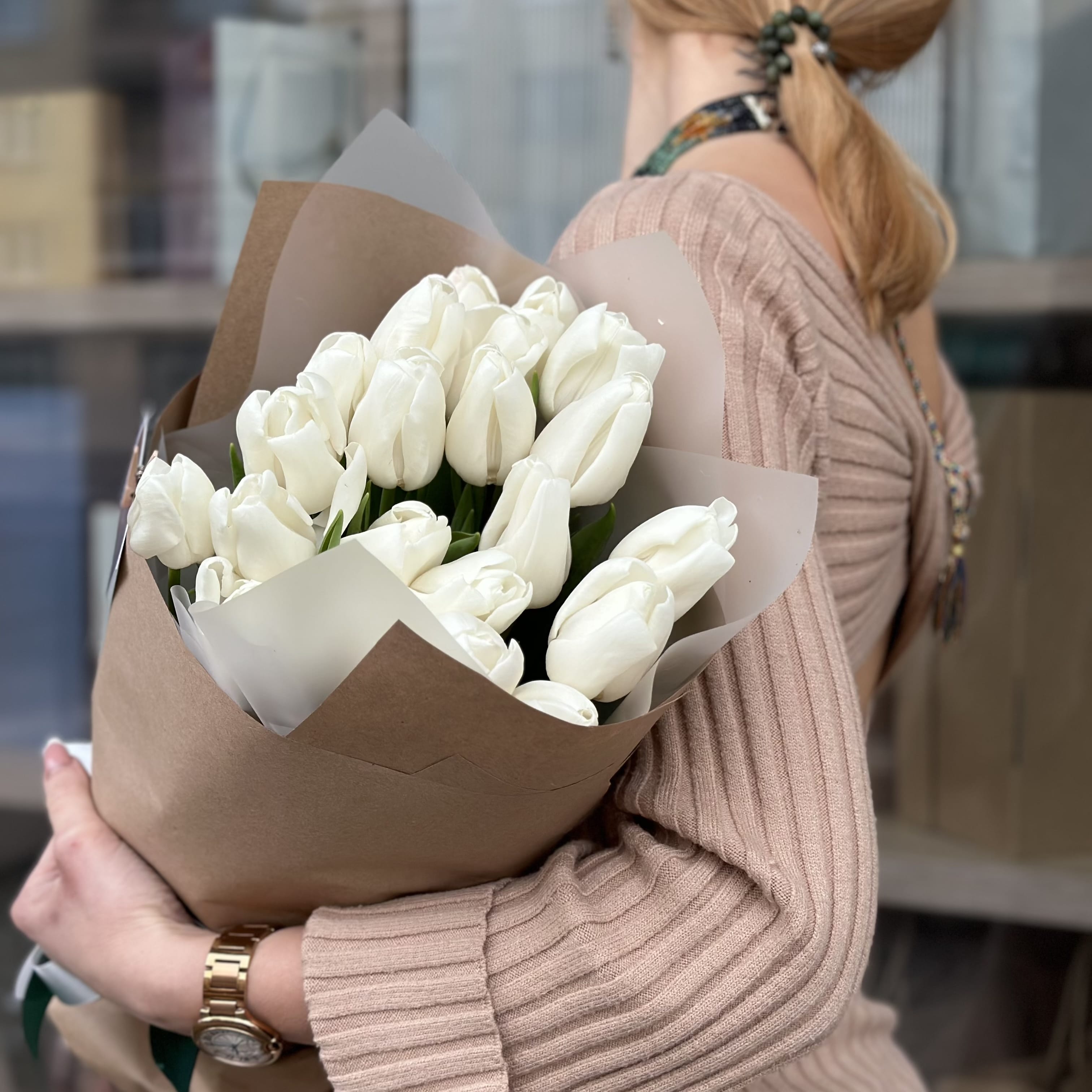 Букет тюльпанов "Амелия" 21 шт.