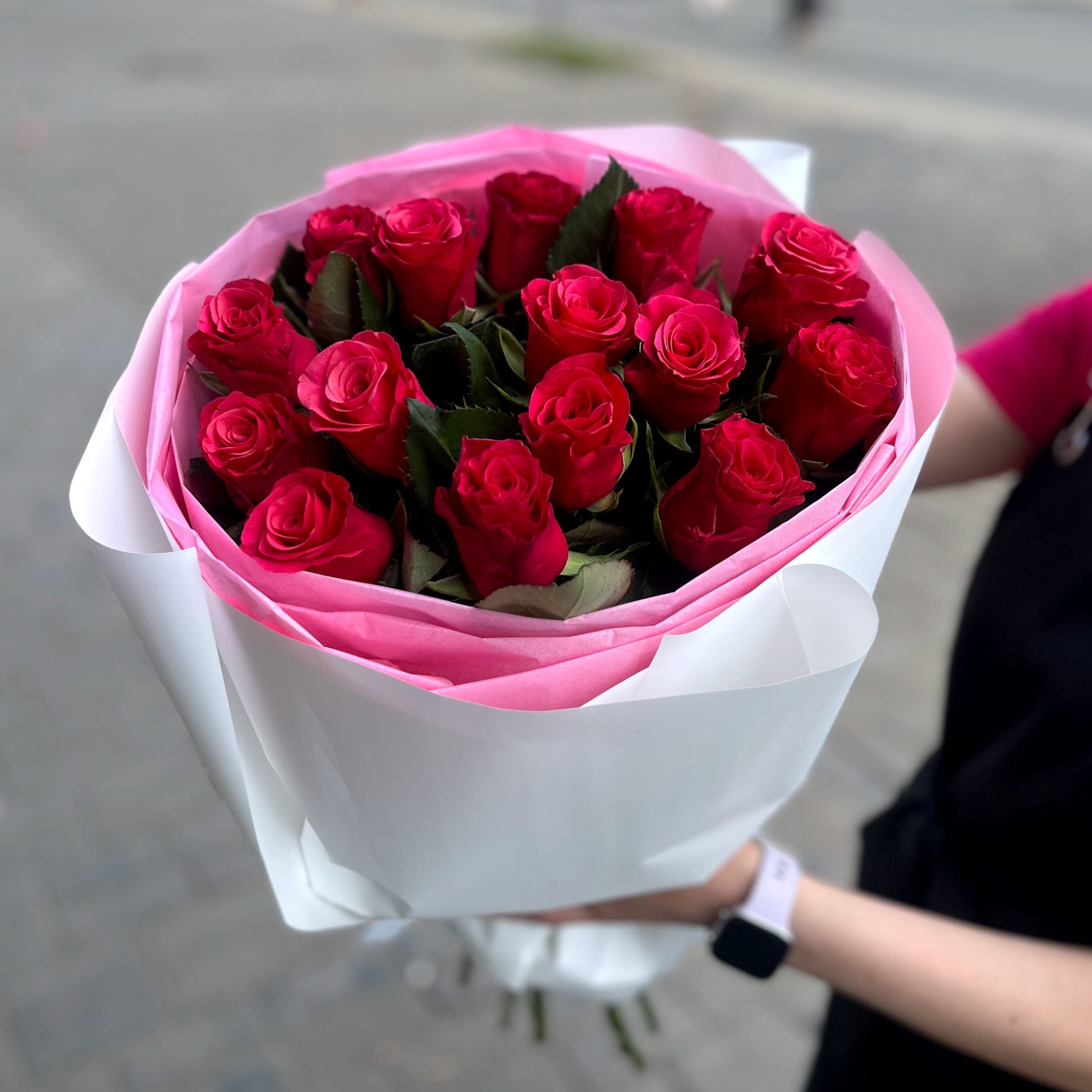 Букет цветов "Вечная Страсть" 15 роз
