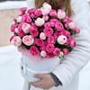 Цветы в коробке "Романтика" Кустовые розы