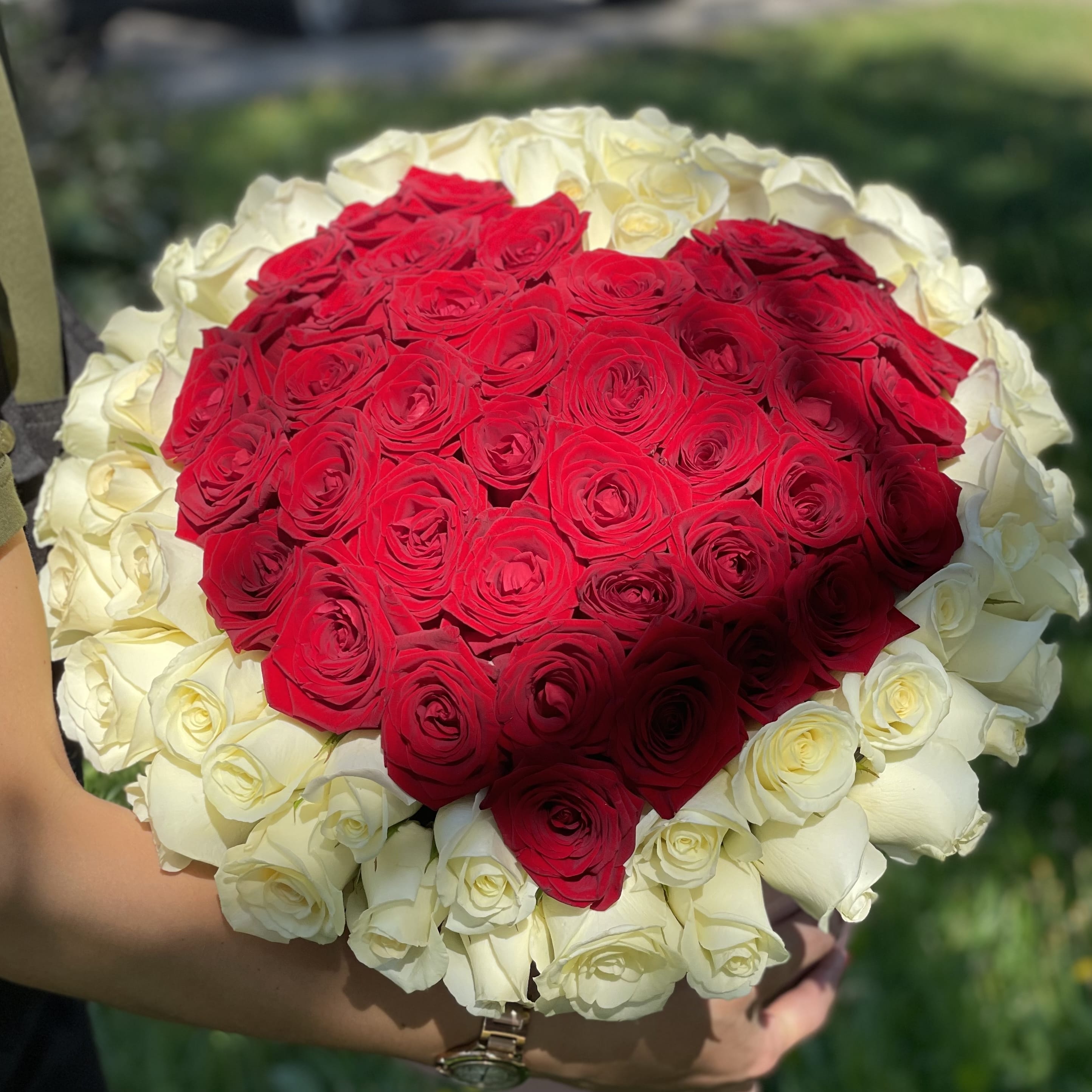 Коробка «сердечко» 101 роза