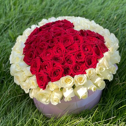 Коробка «сердечко» 101 роза