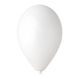 Латексный шар с гелием "Белый" 12" (30 см)