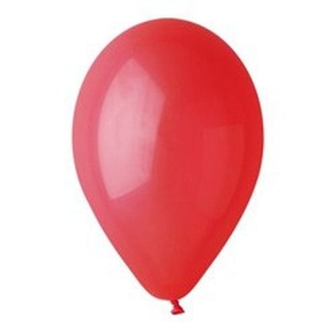 Латексный шар с гелием "Красный" 12" (30 см)