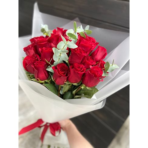 Букет "Красная Магия" 21 роза