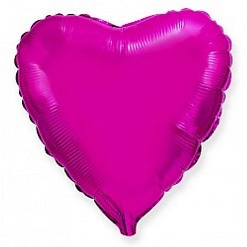 Фольгированный шар "Сердце Фуксия" 18″ (46 см)