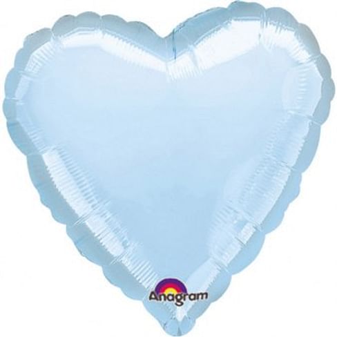 Фольгированный шар "Голубое Сердце" 18″ (46 см)
