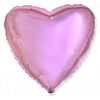 Фольгированный шар "Нежно-розовое Сердце" 18″ (46 см)