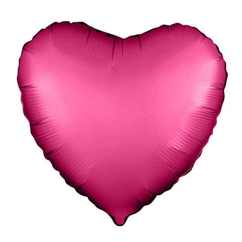 Фольгированный шар "Гранатовое сердце" 18″ (46 см)