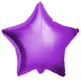 Фольгированный шар "Фиолетовая звезда, глянец" 18″ (46 см)