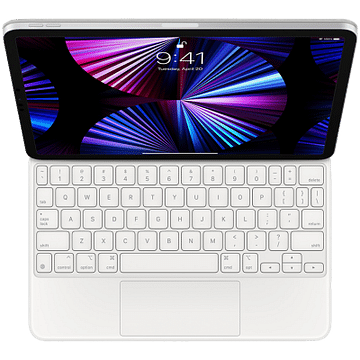 Magic Keyboard for iPad Pro 11-inch (3rd generation) and iPad Air (4th generation) - Russian - White, Model A2261 Apple MJQJ3RS/A