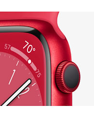 Apple Watch Series 8 GPS, 45 мм, алюминий цвета (PRODUCT)RED, спортивный ремешок (PRODUCT)RED Apple