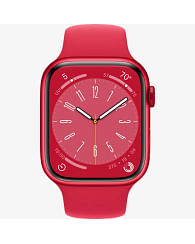 Apple Watch Series 8 GPS, 45 мм, алюминий цвета (PRODUCT)RED, спортивный ремешок (PRODUCT)RED Apple