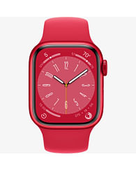 Apple Watch Series 8 GPS, 41 мм, алюминий цвета (PRODUCT)RED, спортивный ремешок (PRODUCT)RED Apple