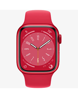 Apple Watch Series 8 GPS, 41 мм, алюминий цвета (PRODUCT)RED, спортивный ремешок (PRODUCT)RED Apple