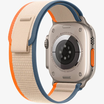 Watch Ultra 2 GPS + Cellular, 49mm Titanium Case with Orange/Beige Trail Loop Apple