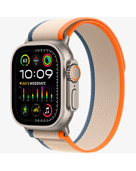 Watch Ultra 2 GPS + Cellular, 49mm Titanium Case with Orange/Beige Trail Loop Apple