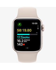 Watch SE GPS (2-го поколения), 40 мм, алюминий цвета «сияющая звезда», спортивный ремешок цвета «сияющая звезда» Apple
