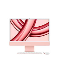 IMac 24 дюйма с дисплеем Retina 4,5K, Чип Apple M3 (8C CPU/10C GPU), 8 ГБ объединённой памяти, SSD‑накопитель 512 ГБ, цвет «розовый» Apple
