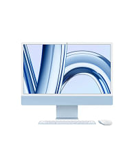 IMac 24 дюйма с дисплеем Retina 4,5K, Чип Apple M3 (8C CPU/10C GPU), 8 ГБ объединённой памяти, SSD‑накопитель 256 ГБ, цвет «синий» Apple