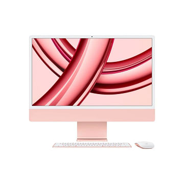 IMac 24 дюйма с дисплеем Retina 4,5K, Чип Apple M3 (8C CPU/8C GPU), 8 ГБ объединённой памяти, SSD‑накопитель 256 ГБ, цвет «розовый» Apple