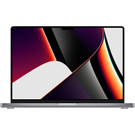 MacBook Pro 16 дюймов: M1 Pro 10‑ядерный процессор 16‑ядерный графический процессор, 16 ГБ объединённой памяти, SSD‑накопитель 512 ГБ, «серый космос» Apple MK183