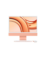 IMac 24 дюйма с дисплеем Retina 4,5K, Чип Apple M3 (8C CPU/10C GPU), 8 ГБ объединённой памяти, SSD‑накопитель 256 ГБ, цвет «оранжевый» Apple