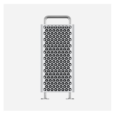 Mac Pro (вертикальный): 8-ядерный процессор Intel Xeon W 3,5 ГГц, Turbo Boost до 4,0 ГГц, 32 ГБ (4 модуля по 8 ГБ) памяти DDR4 ECC, Radeon Pro 580X с 8 ГБ памяти GDDR5, SSD 256 ГБ Apple