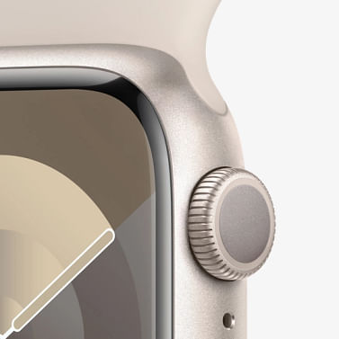 Watch Series 9 GPS, 41 мм, алюминий цвета «сияющая звезда», спортивный ремешок цвета «сияющая звезда» Apple