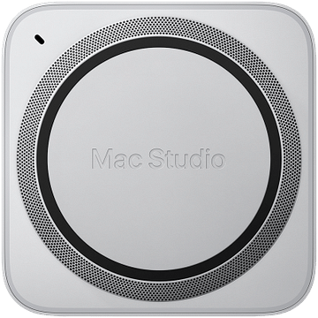 Mac Studio: Apple M2 Ultra 24‑ядерный процессор 60‑ядерный графический процессор, 64 ГБ объединённой памяти, SSD‑накопитель 1 ТБ Apple MQH63