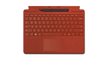 Surface Pro Signature Keyboard with Slim Pen 2 – Poppy Red Microsoft Keyboard with Slim Pen 2