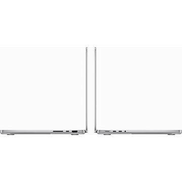 MacBook Pro 14.2" дюймов: Apple M3 (8C CPU/10C GPU), 8 ГБ объединённой памяти, SSD‑накопитель 512МБ, «серебристый» Apple MR7J3