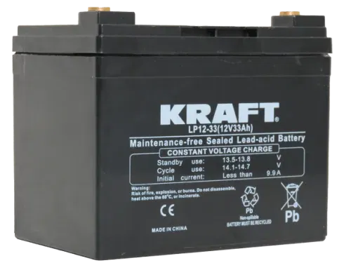 Аккумулятор KRAFT DC AGM C20 33Ah