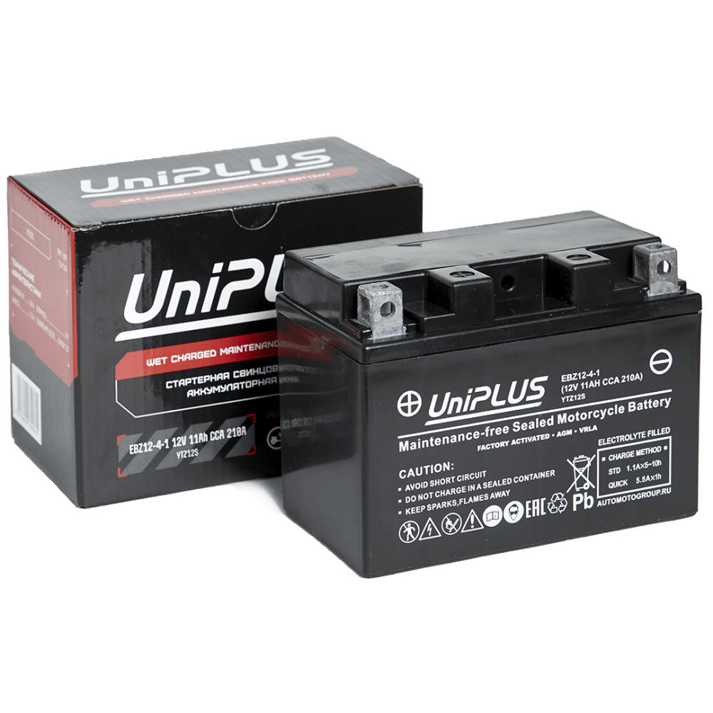 Аккумулятор UniPLUS EBZ12-4-1 (11 Ah) YTZ12S