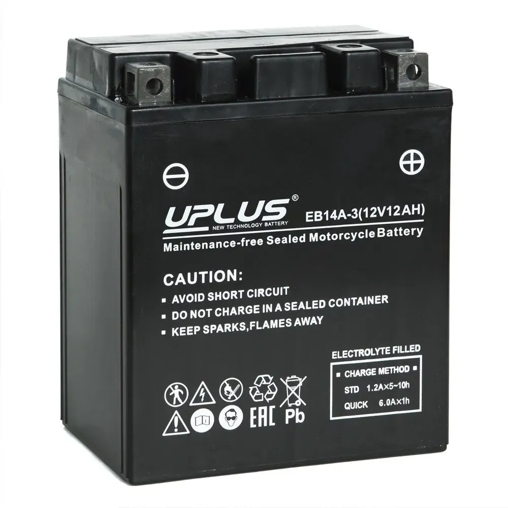Аккумулятор UniPLUS EB14A-3 (12 Ah) YTX14AHL