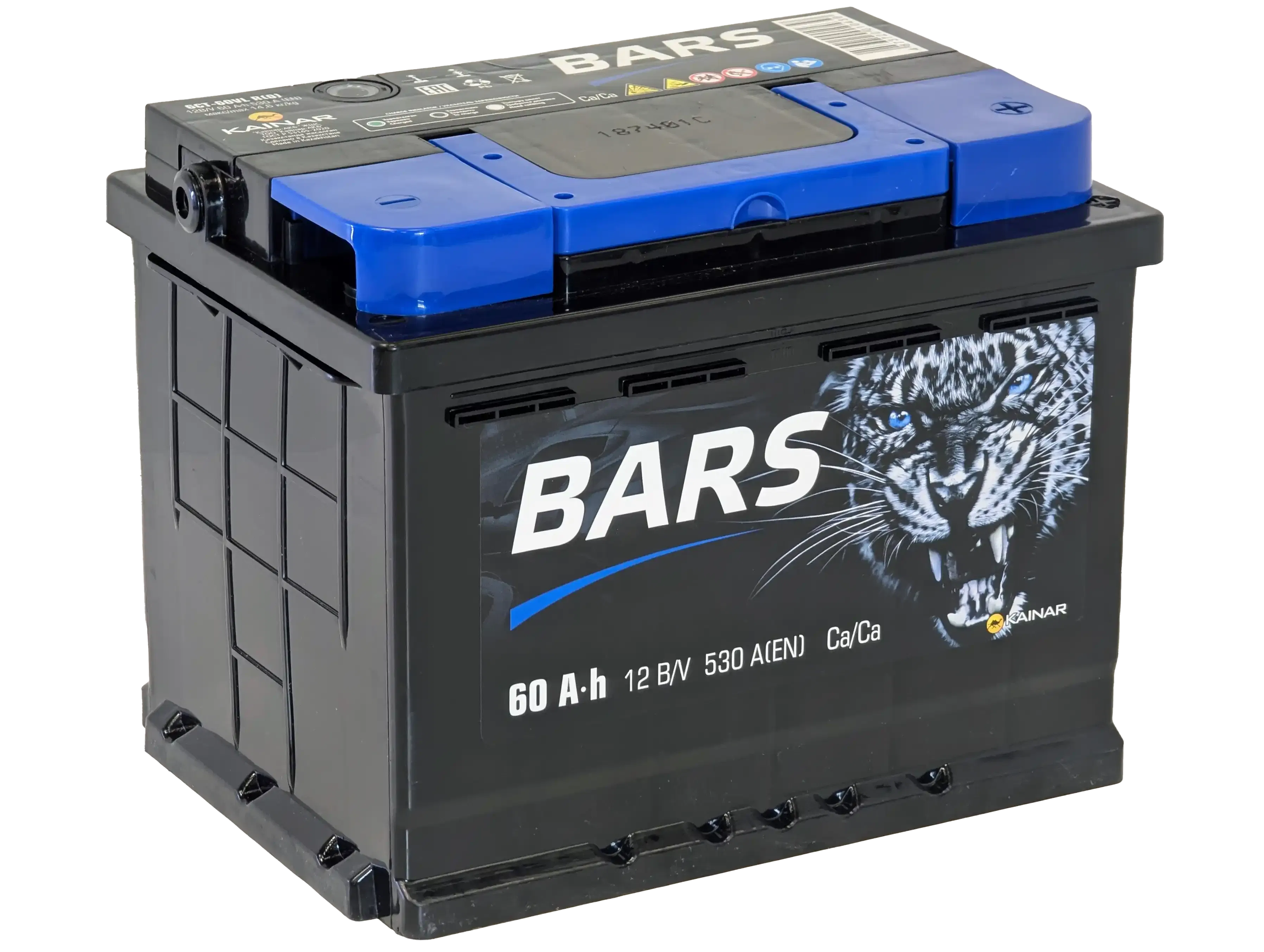 Аккумулятор BARS Standart 60Ah 530A R+