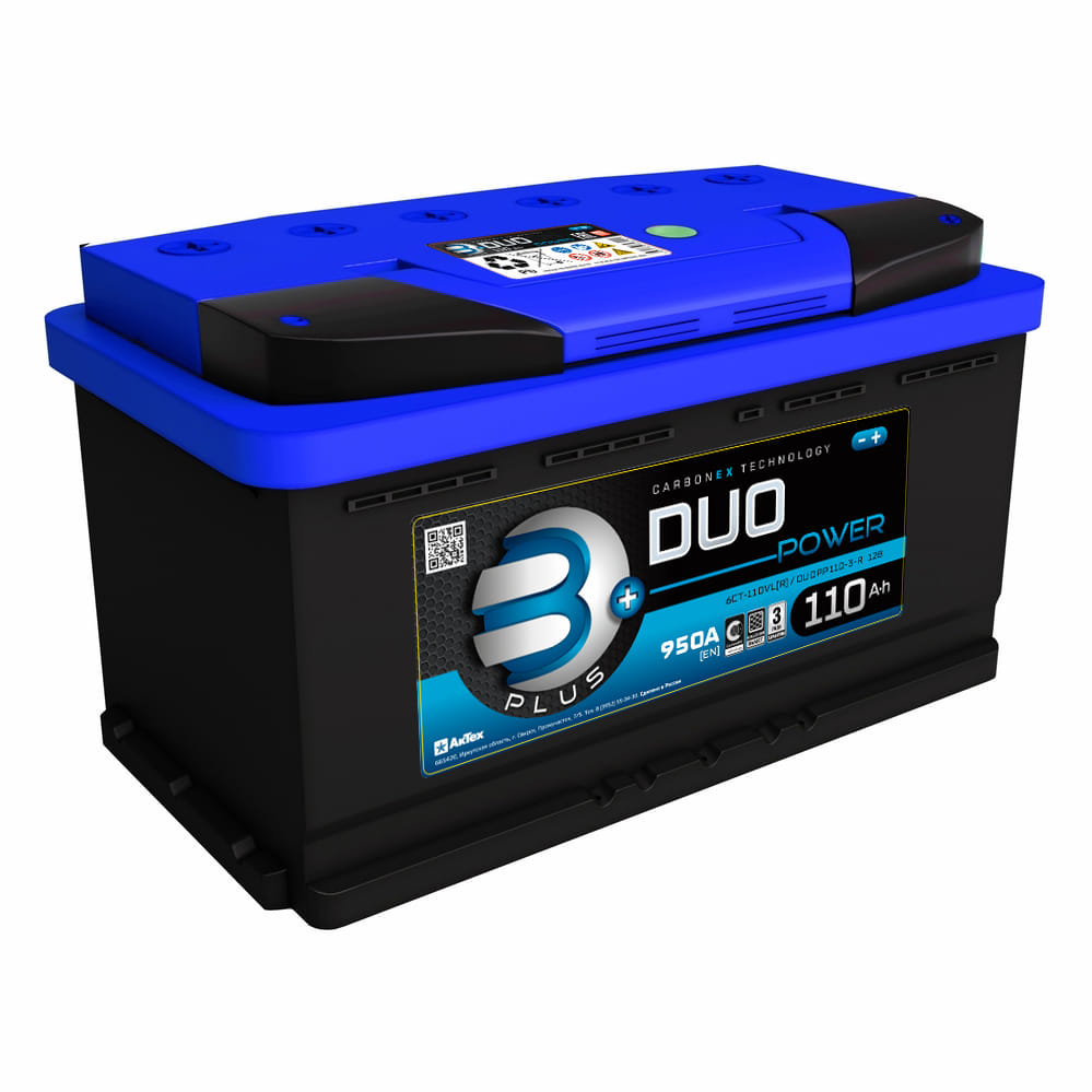Аккумулятор DUO 110Ah 950A L+