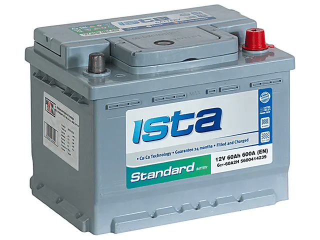 Аккумулятор ISTA 60Ah 600A R+ низкий