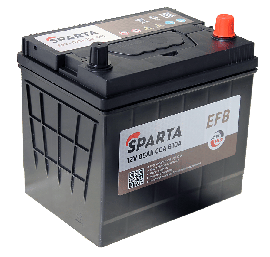 Аккумулятор SPARTA EFB ASIA 65Ah 610A R+