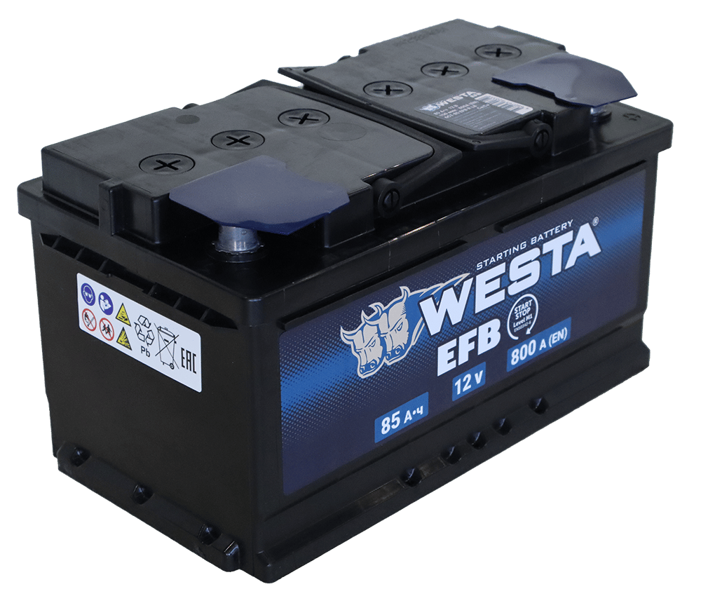 Аккумулятор WESTA EFB 85Ah 800A R+ низкий