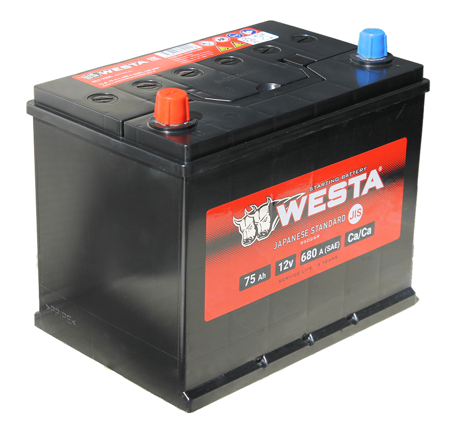 Аккумулятор WESTA ASIA 75Ah 680A L+