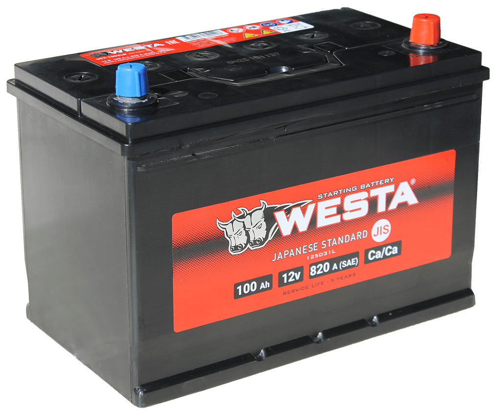 Аккумулятор WESTA ASIA 100Ah 820A R+