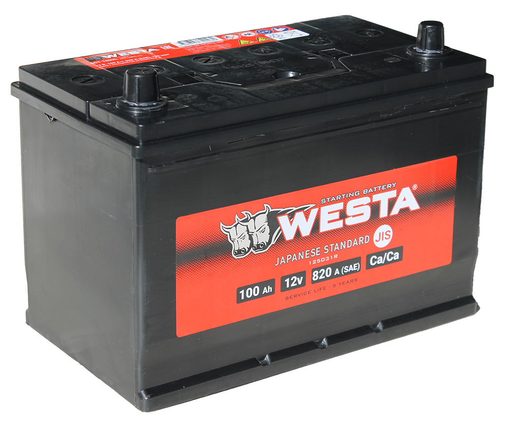 Аккумулятор WESTA ASIA 100Ah 820A L+